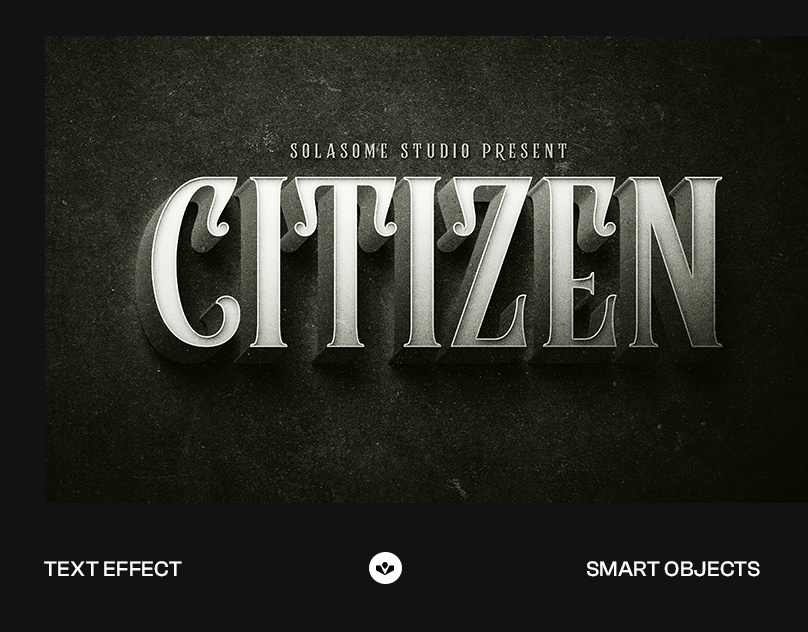 Classic Movie Text Effect classic design graphic design movie photoshop retro solasome template title