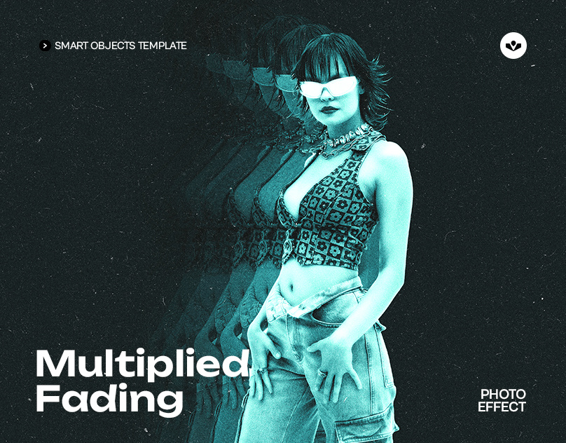 Multiplied Fading Photo Effect blur design fading graphic design motion graphics multiple photoshop solasome template