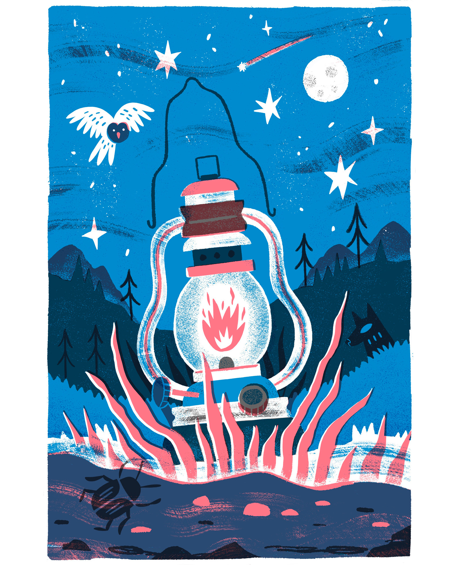 Calendar 2023 – Risograph Lantern by Travis Stewart