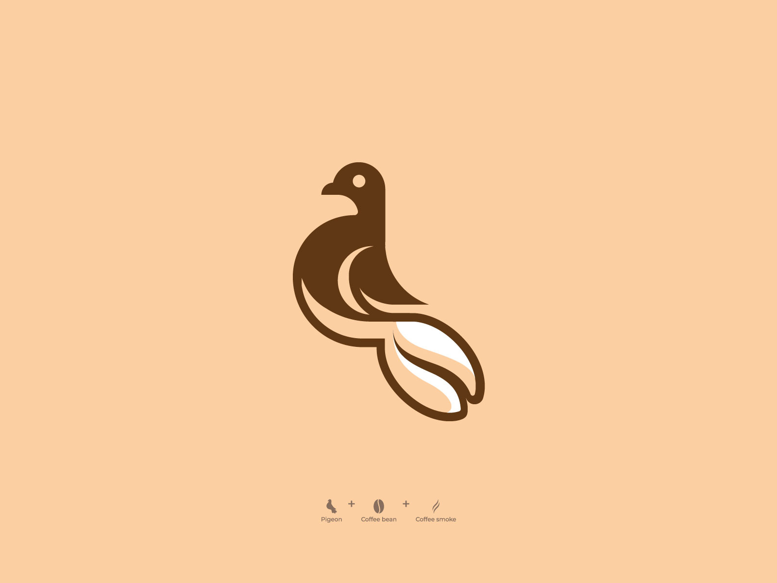 Abstract Bird Logo for Lifestyle, Coffee & Creative Brands abstract logo bird logo brandidentity branding cafe branding cafe logo coffee branding coffee logo creative logo eco branding lifestyle brand logo lifestyle branding logo logodesign logotype modern logo pigeon logo premium branding visual identity wellness branding