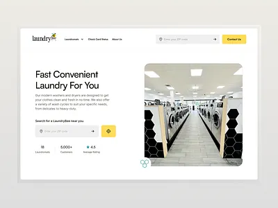 LaundryBee Redesign – Solving the User Journey business site case study clean ui conversion creative agency design inspiration hero section landing page laundry service layout design minimalist service design uiux user experience user interface ux design web design web redesign website whiteframe