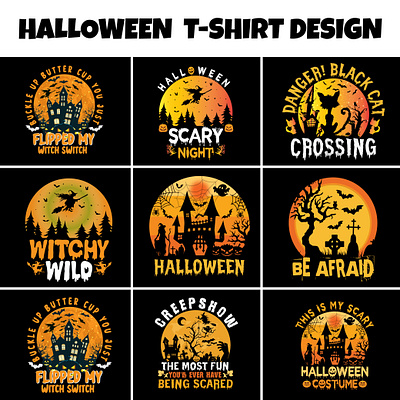 Halloween Vintage T Shirt Design app branding design graphic design illustration logo typography ui ux vector