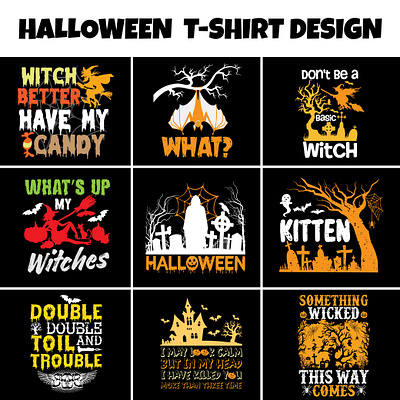 Halloween T Shirt Design branding design graphic design illustration typography vector
