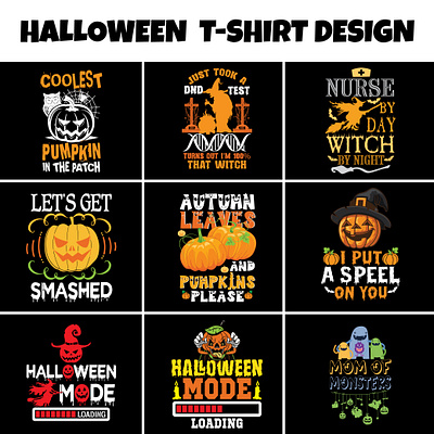 Halloween T Shirt Design branding design graphic design illustration typography vector