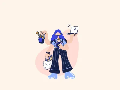 Women's day blog post illustration animation character characterdesign childrensbookillustration comic editorial illustration
