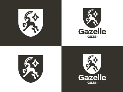 Gazelle Exclusive Logo Design for Sale by Anhdodes anhdodes animal antlers branding deer design gazelle icon idea logo logo design logo designer logodesign stag symbol