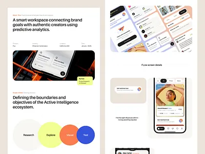 Case study _ Ai Influencers marketplace ai assistance ai design ai flow ai support aimarketing app design branding campaignmanagement case study influencer app influencermarketing logo logo design marketingsaas mobile app product design saas design ui design ux design web design