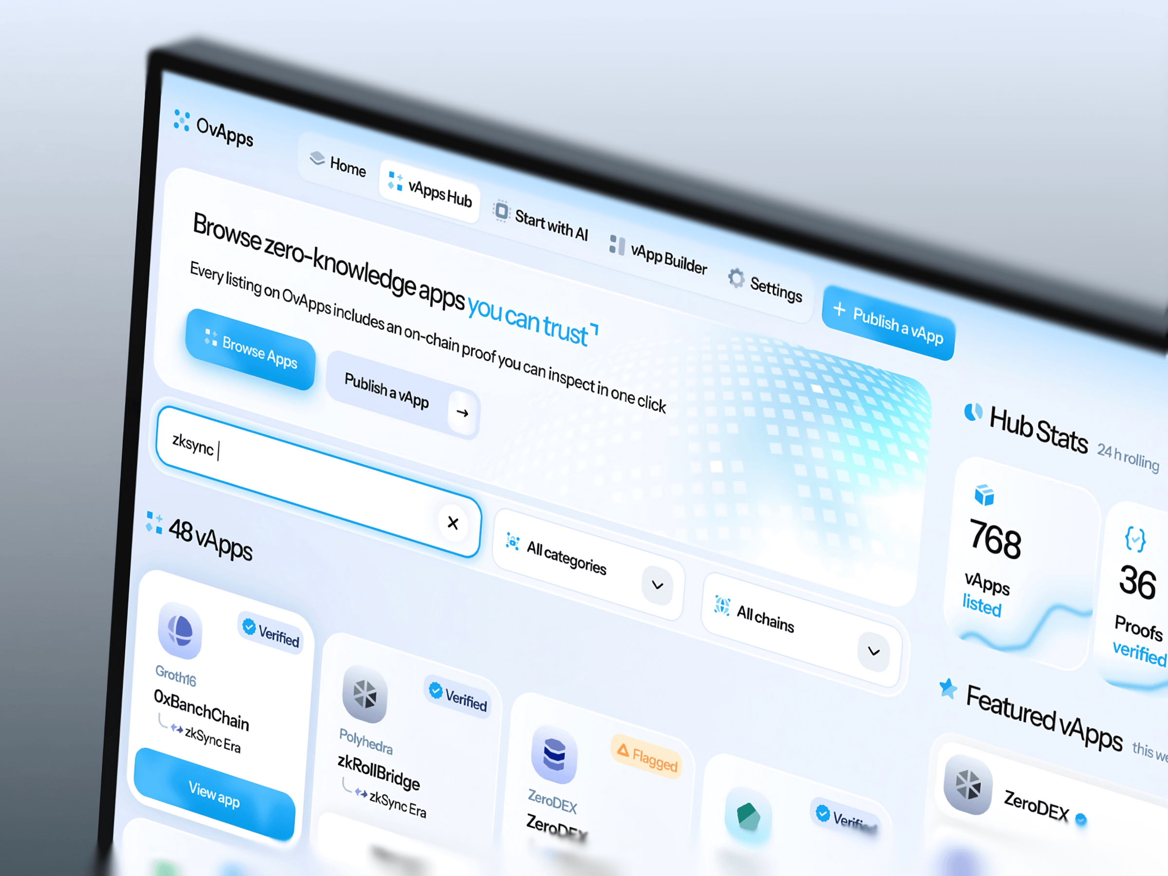 0vApps: Hub Crypto vApps Dashboard ai assistant analytics app design app ui blockchain app crypto payments cryptocurrency dashboard ecommerce fintech management memecoin platform product product design saas service smart software web app