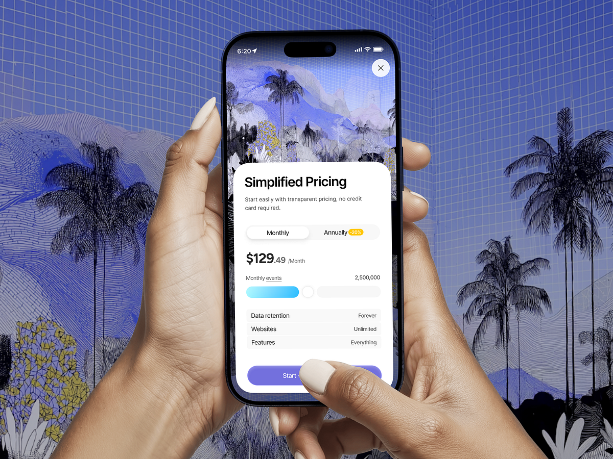 Simplified Pricing UI — Mobile SaaS Experience Image 0