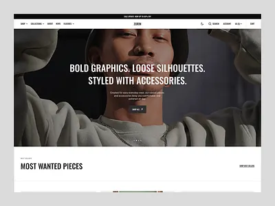 Shopify Fashion eCommerce Website ecommerce fashion website landing page shopify shopify design shopify ecommerce shopify store shopify store design shopify website ui ux web design website