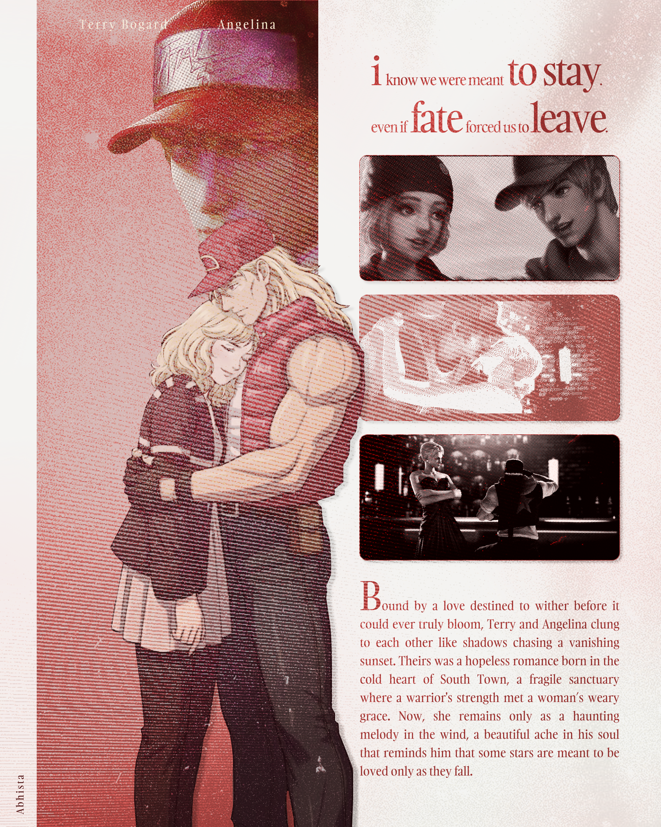 Terry Bogard & Angelina KOF design graphic design typography