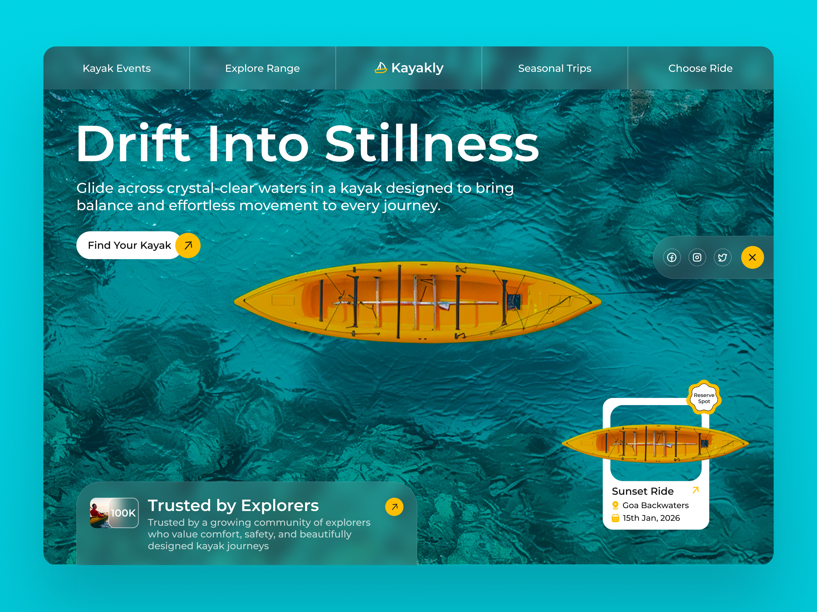 Kayak website concept design figma kayak kayak header kayak website typography ui ux web web design