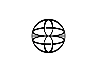 Globe Logomark brand branding design earth globe icon line logo logodesign minimal nature