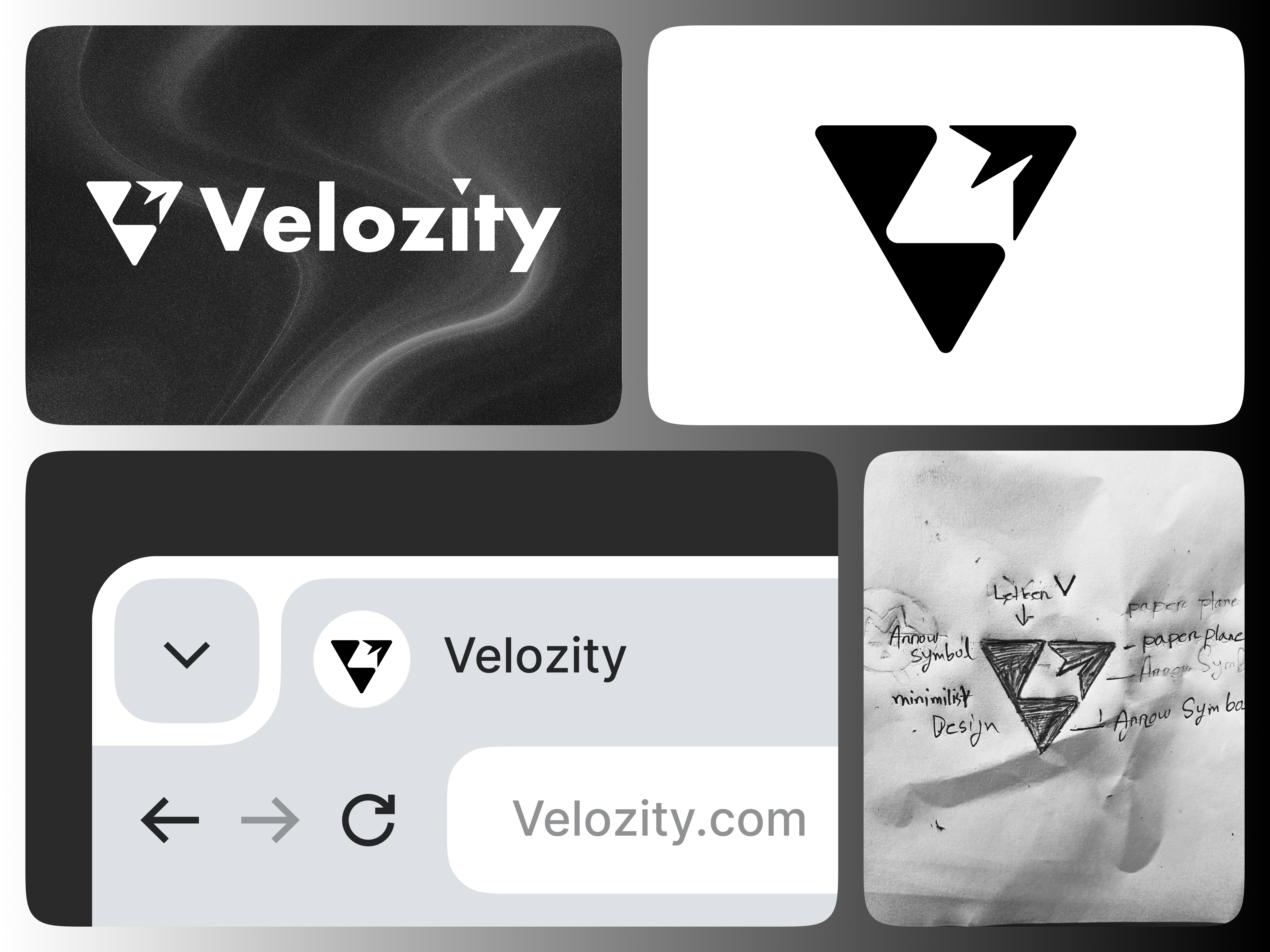 Example of Logo Design Creation Paper To Vector