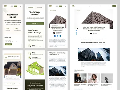 Rhino - Property Responsive Website about us advancedfilters cleanui datadrivendesign figma figmadesign landingpage news property propertylistings propertyplatform propertysearch realestate realestatedashboard realestatetech realestateui responsiveui searchexperience ui uiux