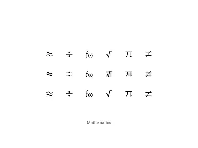 Mathematics Icons calculus edtech education figma figma icon framer framer icon icon iconography iconset mathui ui icon