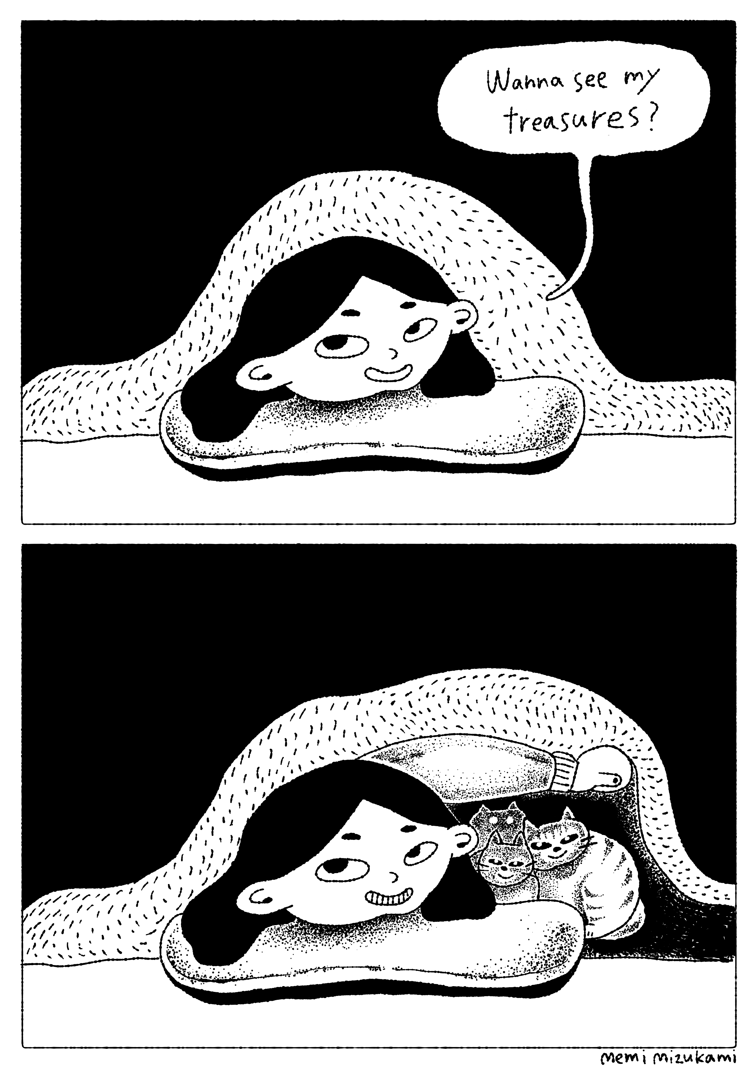 Treasures cat design editorial illustration graphic design human illustration