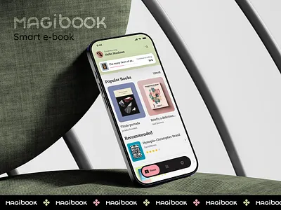 Magibook : Smart AI Ebook App UI ai powered clean design concept app content design digital reading ebook app edtech learning app minimal mobile app modern ui portfolio product design reading app reading experience smart ebook typography ui design ux design web app