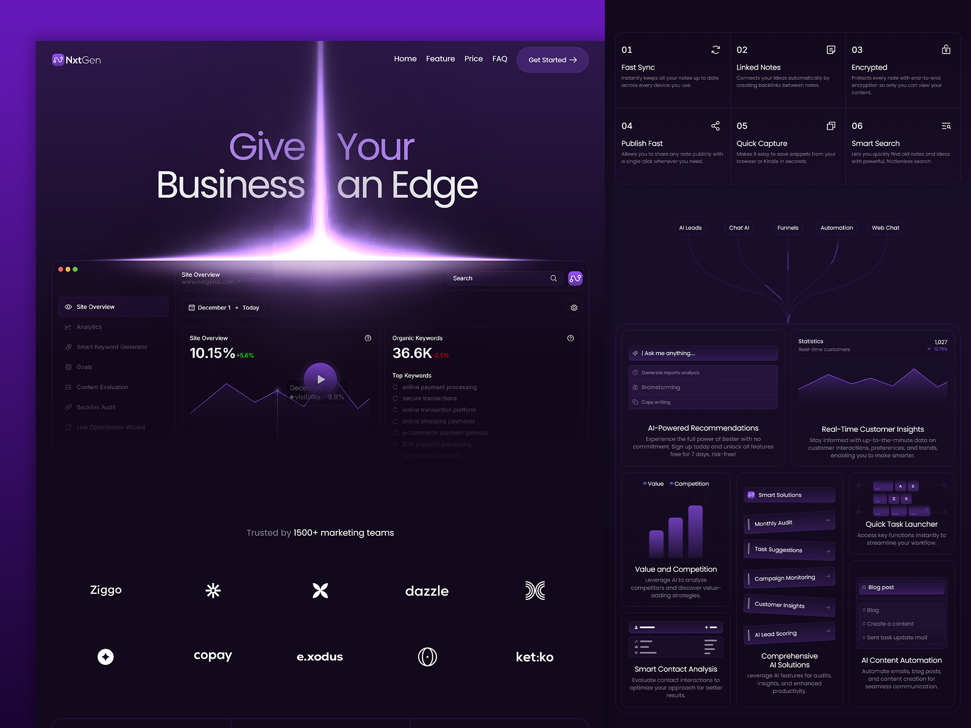 Example of Webflow Landing Page Design Service