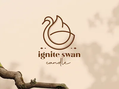 Candel brand logo brand identity brand style guide branding branding service candel brand logo candel logo coffee logo flame logo graphic design logo logo design logo design service logo designer logomark minimalist branding minimalist logo modern logo swan logo trending design visual identity