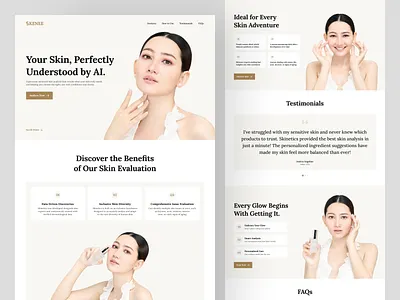 SKENEE - AI Skin Analysis Landing Page✨ ai skin analysis landing page ai skin analysis website ai skincare ai skincare website landing page skin analysis skin analysis landing page skin analysis website skin diagnostic skin diagnostic landing page skin diagnostic website skincare landing page skincare website ui landing page website