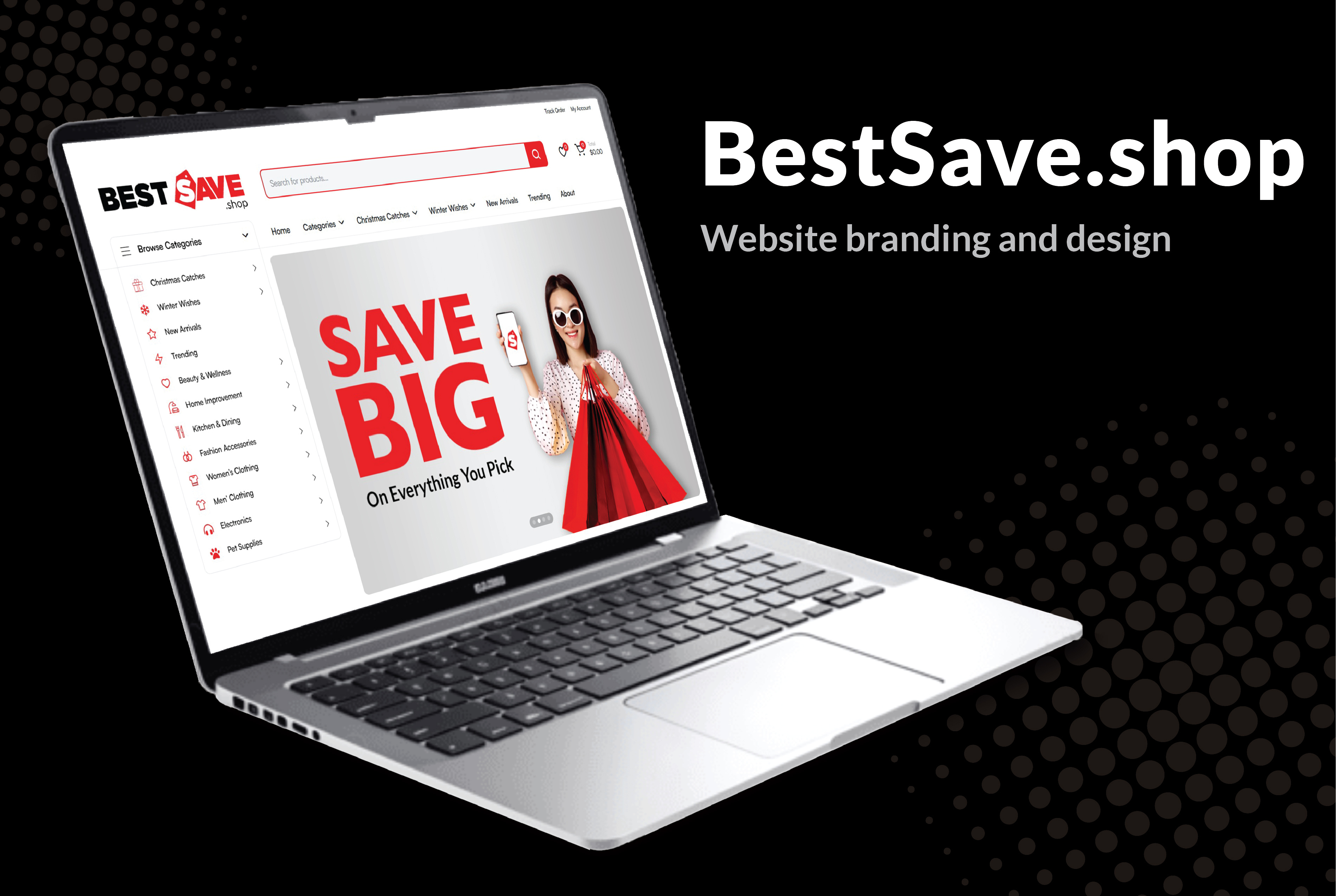 BestSave.shop branding graphic design logo website design