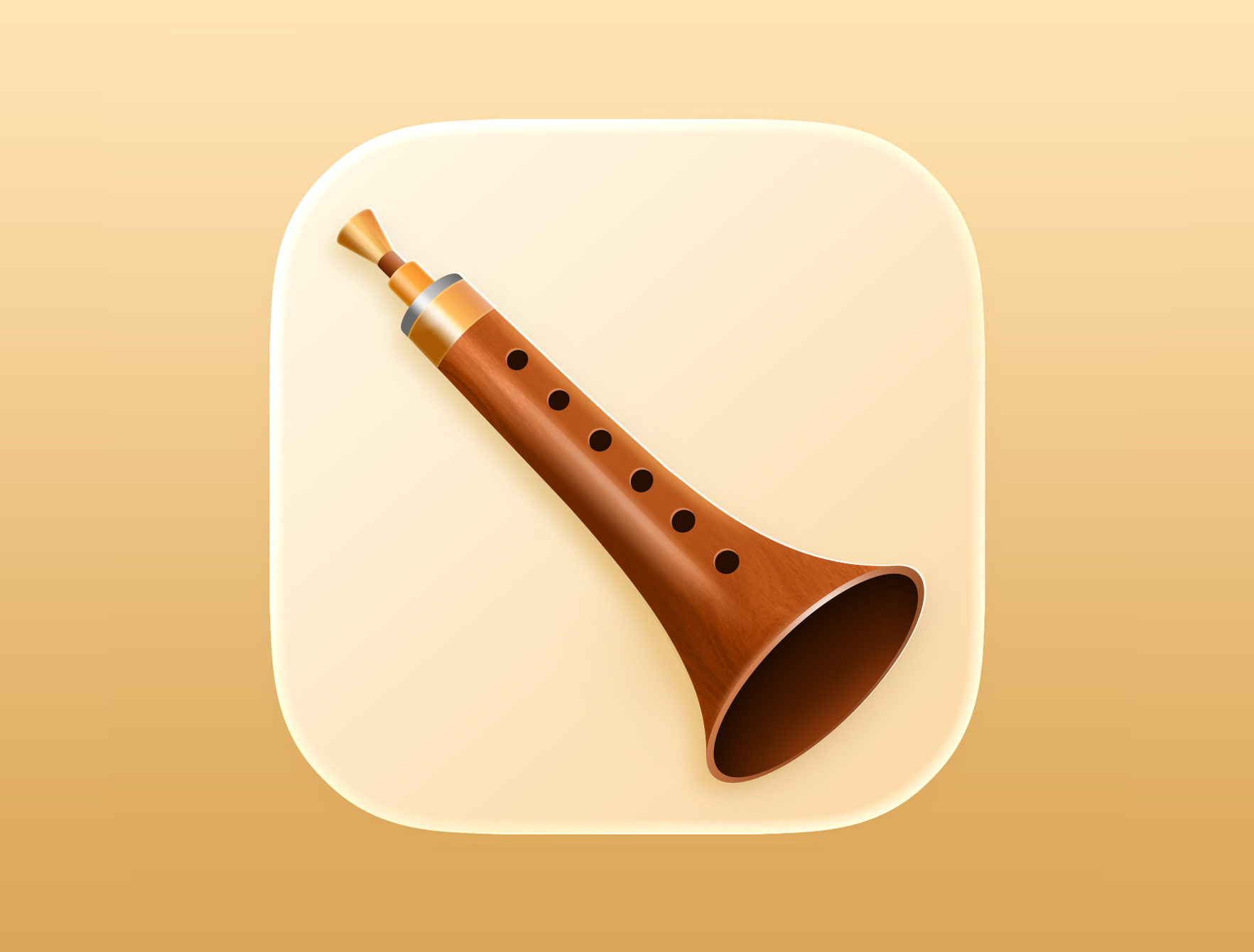Zurna IOS Icon design app icon app icon design branding instrument icon ios icon design ios26 icon iphone icon design liquid glass logo music instrument ui zurna app icon zurna icon
