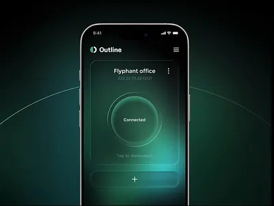 Redesign: Outline app darktheme interface iphone outline redesign ui vpn