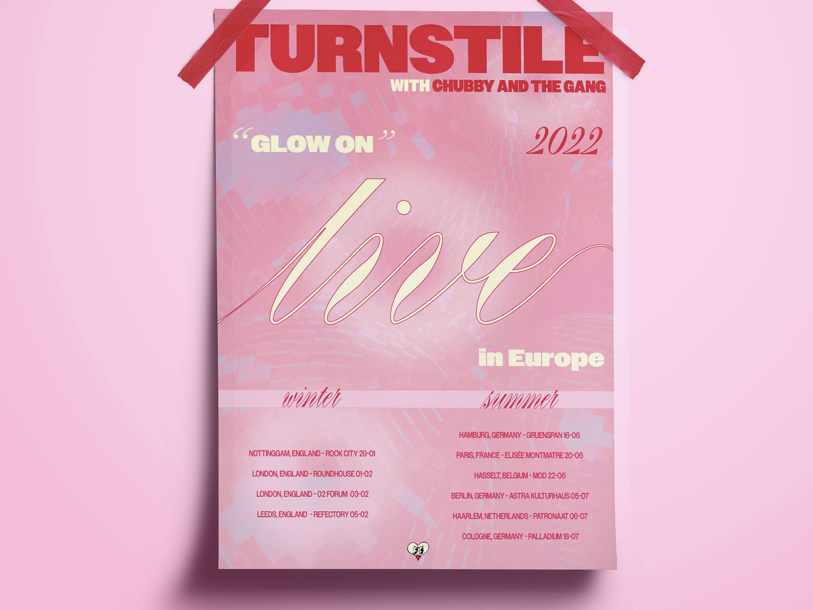 Turnstile Tour Poster and Merch (concept) by Camille Vanhée (cam.vanhee