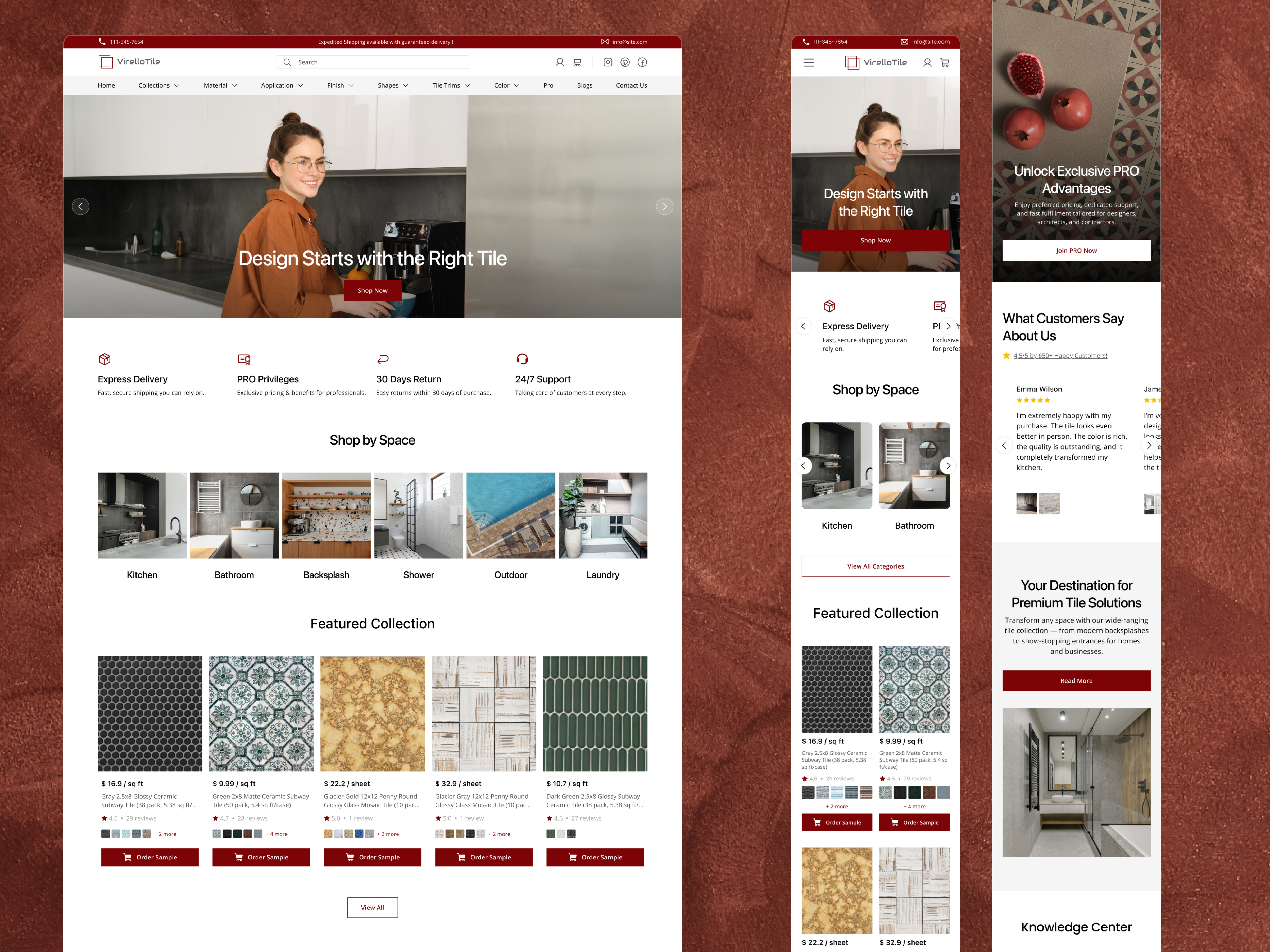 Example of Website Redesign Service