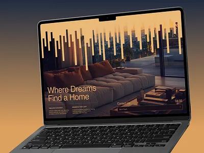 Real Estate Landing Page — Minimal & Premium UI branding design graphic design illustration landing logo ui uiux web design webflow