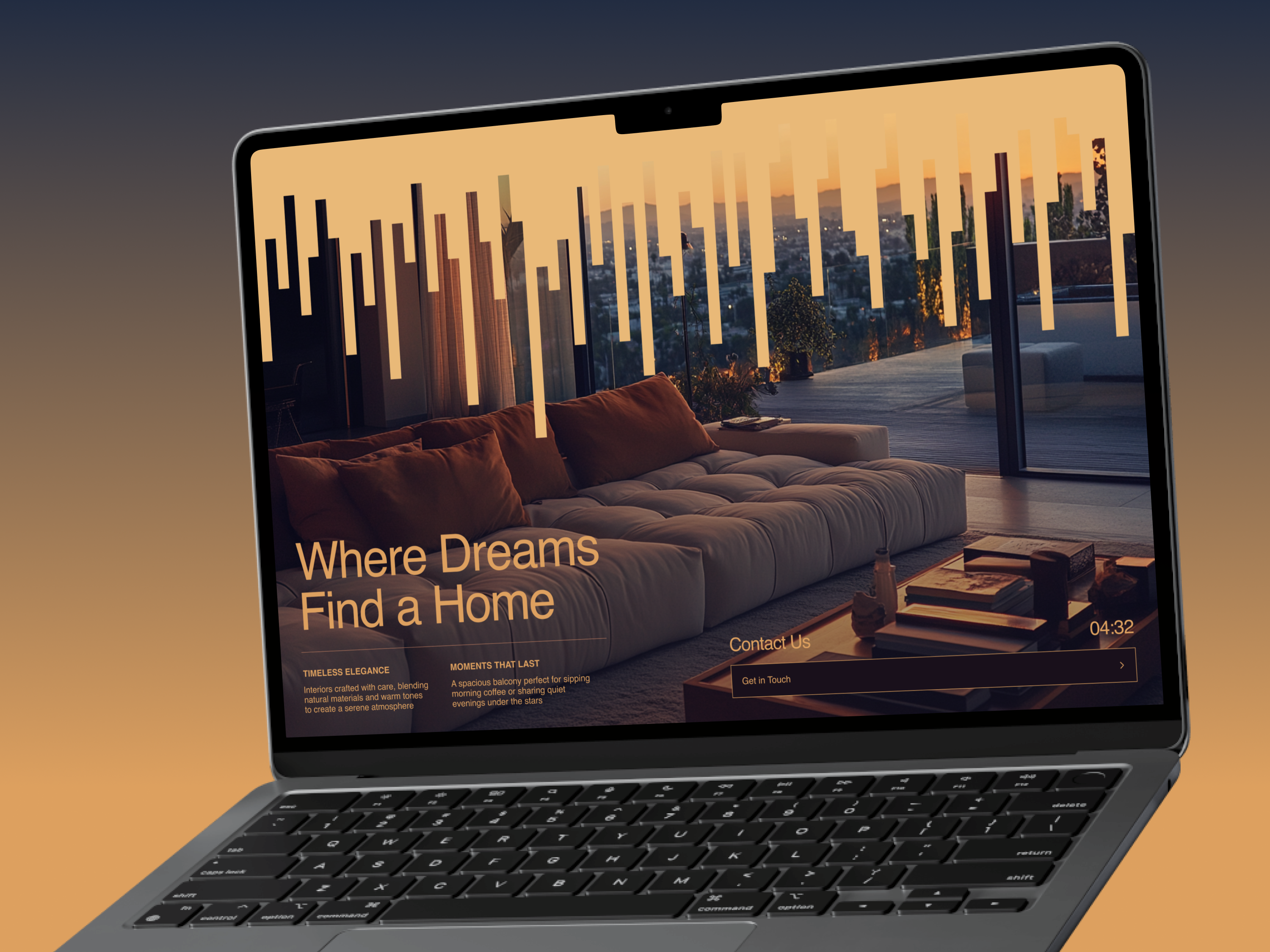 Example of Web Design Concept (2–3 Screens)