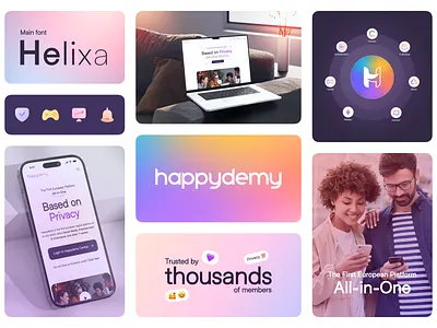Happydemy clean clean ui creative design design inspiration digital product figma minimal modern product design social media ui ui design uiux user interface user interface design ux ux design visual design visual identity