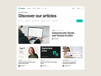 NordPass | Blog blog design branding design design exploration graphic design illustration tech companies ui user experience user interface ux visual identity website design