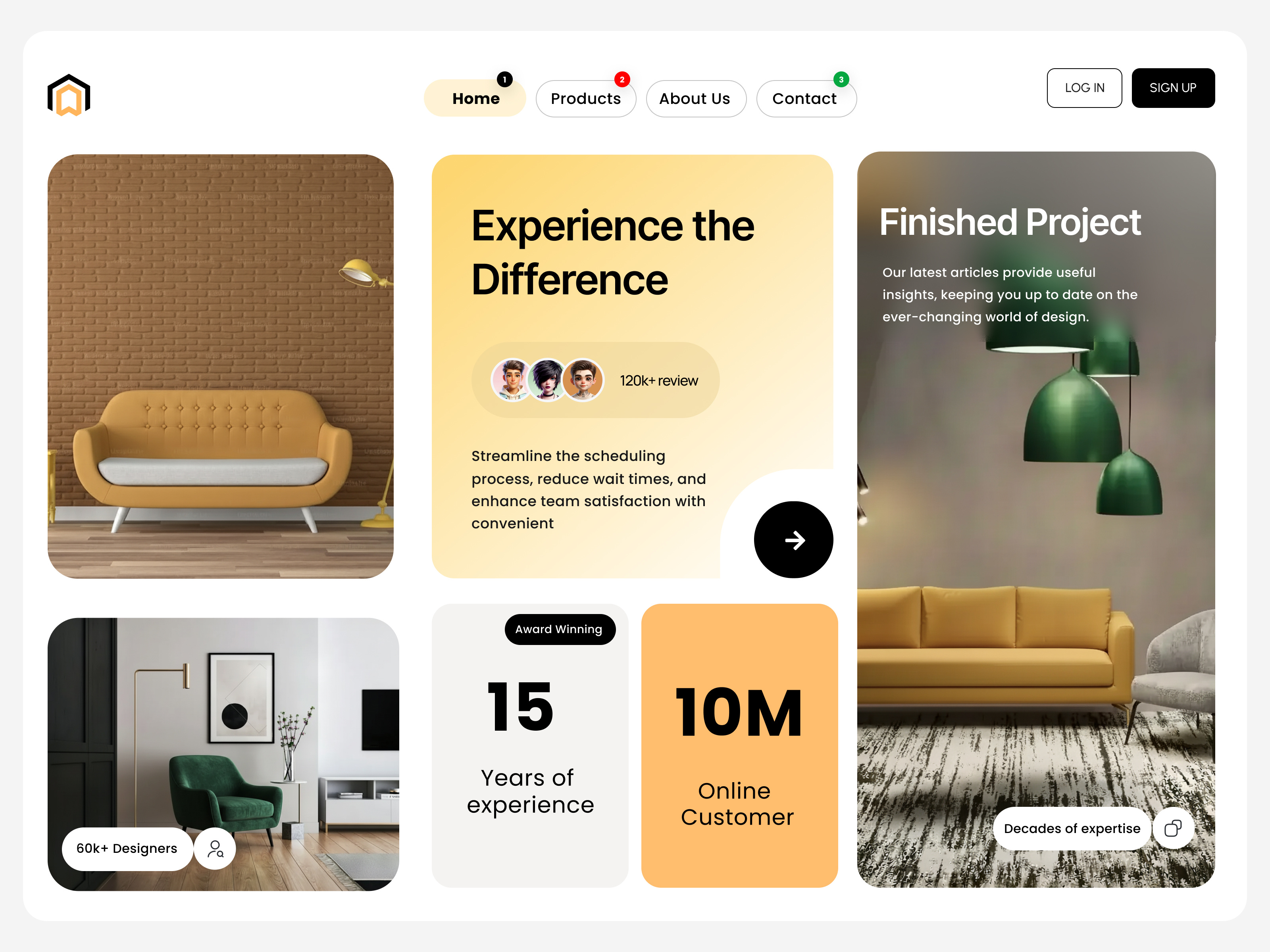 Fruniture Landing Page