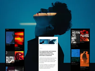 Website Portfolio For a Web Designer Mobile agency branding creative design design inspiration graphic designer homepage interface landing minimalism mobile personal portfolio portfolio portfolio site portfolio webdesign ui ux web designer webdesign website