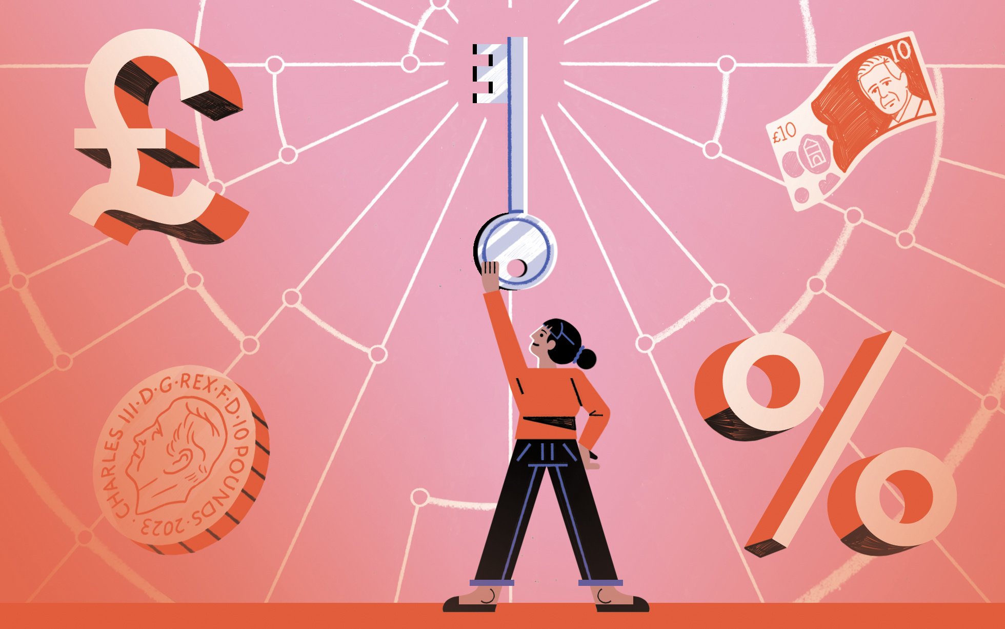 The Telegraph - Harbour Capital colour design editorial illustration finance illustration money print