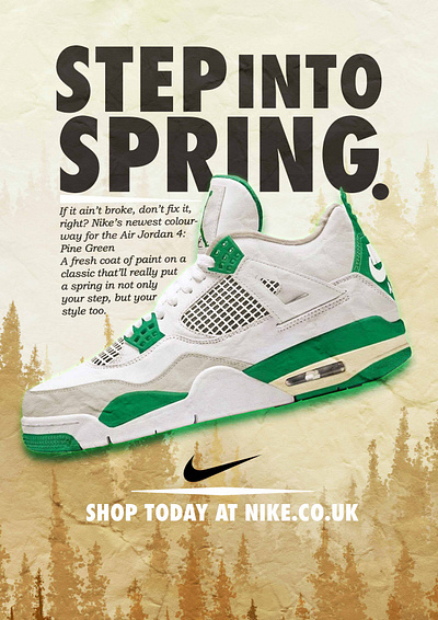 Nike Jordan A3 Poster Mockup branding design graphic design illustration