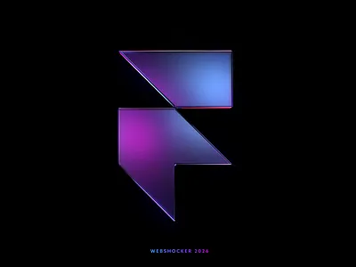 Framer - glass logo 3d animation branding framer glass logo motion design reflection refraction render webshocker