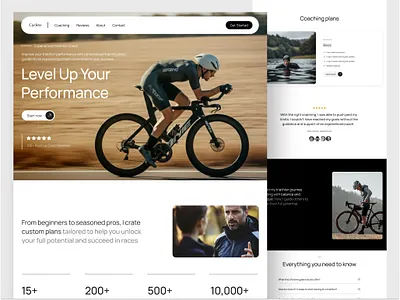 Cycling / Triathlon Coaching Website athletes branding clean ui coach website coaching cycling design fitnesswebsite minimal sports sportsui triathlone ui uiux user experience ux design web design