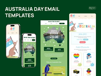 Australia Day Email Design design email email builder email campaign email design email marketing email newsletter email templates html email newsletter stripo email ux design web design