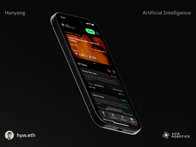 AXIS ROBOTICS | AI Platform | 1.0 WebApp for Mobile ai app bitcoin blockchain branding btc card crypto dashboard design finance minimal minimalist nft platform task ui web web3 website