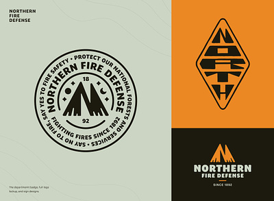 Northern Fire Defense | Logo Design Lockups adobe illustrator branding fire fire defense firefighter graphic design logo logo design northern fire defense retro vector vintage