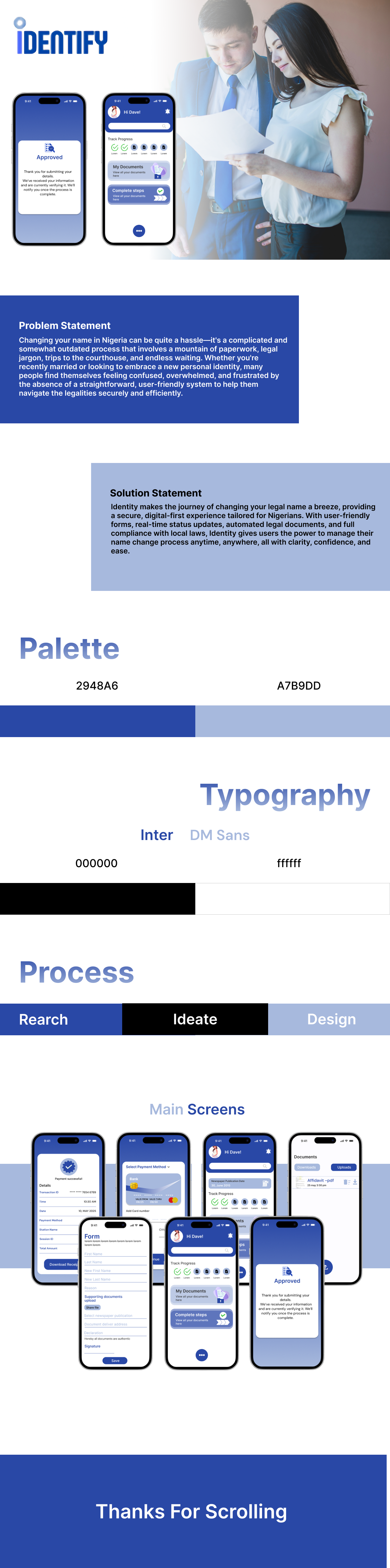 Identity graphic design ui