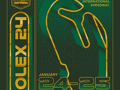 Daytona Rolex 24 Event Tee 2026 branding design graphic design illustration logo typography vector