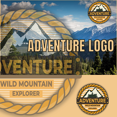 Mountain adventure outdoor logo adventure camping graphic design hiking holiday illustration logo outdoor poster sticker