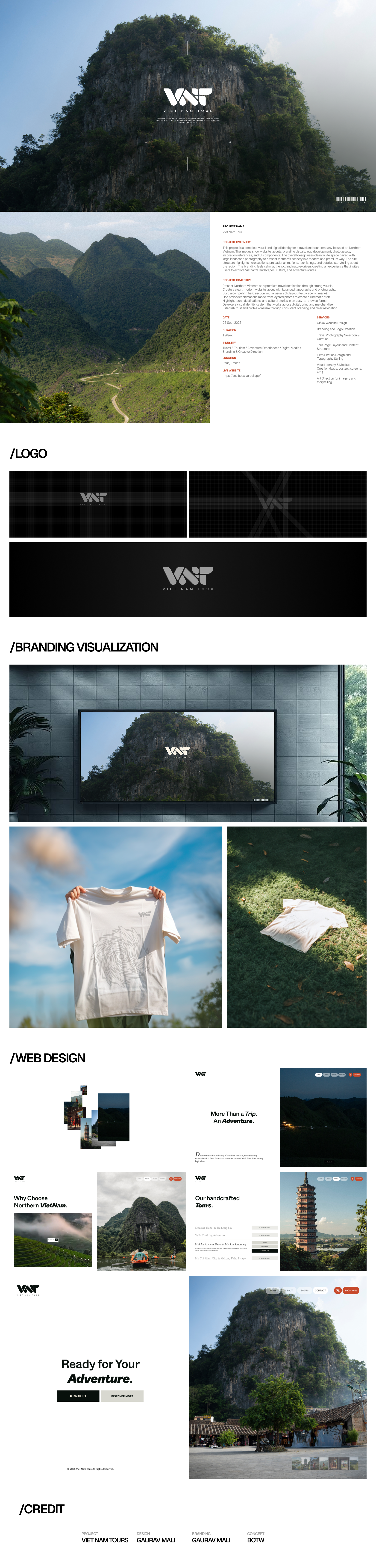 Viet Nam Tour branding graphic design logo outing tours travel ui viet nam webpage