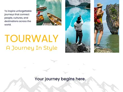 Tour Company Portfolio Design graphic design ui