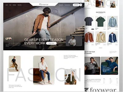 Clothing Ecommerce WEBSITE LANDING Page branding cloth ecommerce clothing clothing website clothing website design e commerce clothing website ecommerce website fashion ecommerce fashion landing page fashion website homepage landing page landing page design online shop ui ui design ui ux web design