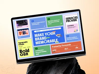 Creative Digital Brand - Landing Page 2026 agencyportfolio bold typography branding colorful ui creative design design design system homepage illustration landing page latest design marketing website modern ui new design portfolio website ui ui design ux website design
